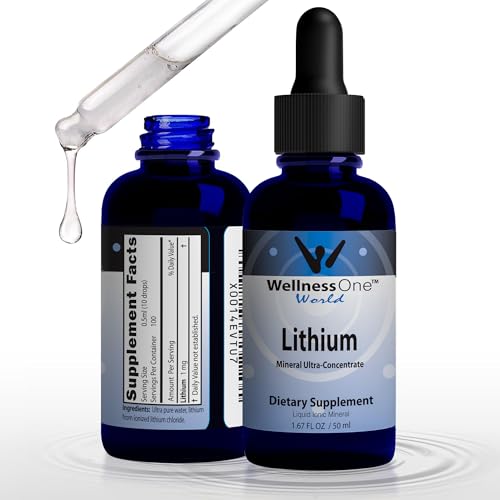 WellnessOne Liquid Lithium Supplements - Ionic Lithium Supplement Liquid - NutriGlobal