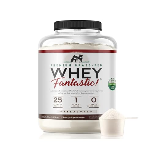 Whey Fantastic Unflavored - 100% Natural Grass Fed Whey Protein Powder - Unique 3 - NutriGlobal