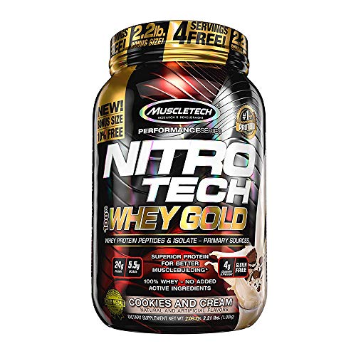 Whey Protein Powder - MuscleTech Nitro-Tech Whey Gold Protein Powder - NutriGlobal