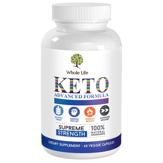 WHOLE LIFE Keto Advanced Formula Diet BHB Pills - Ketogenic All Natural, Support - NutriGlobal