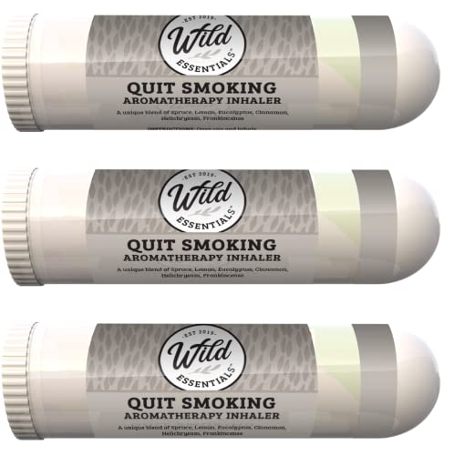 Wild Essentials 3 Pack of Quit Smoking Aromatherapy Nasal Inhalers Made - NutriGlobal