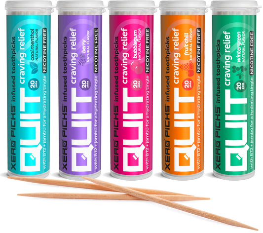 Xero Picks Infused Flavored Toothpicks to Help Quit Smoking - Nicotine - NutriGlobal