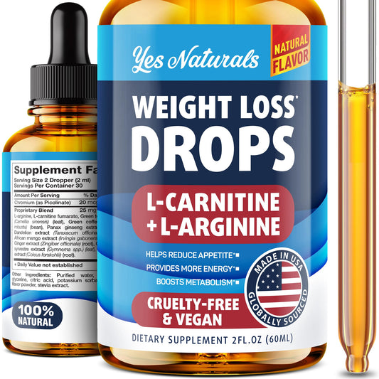 YES NATURALS! Weight Loss Drops - Natural Metabolism Booster & Appetite - NutriGlobal