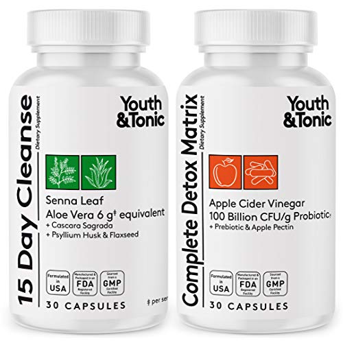 Youth & Tonic Colon Cleanser & Detox for Loss of Waste, Breaking The Plate - NutriGlobal
