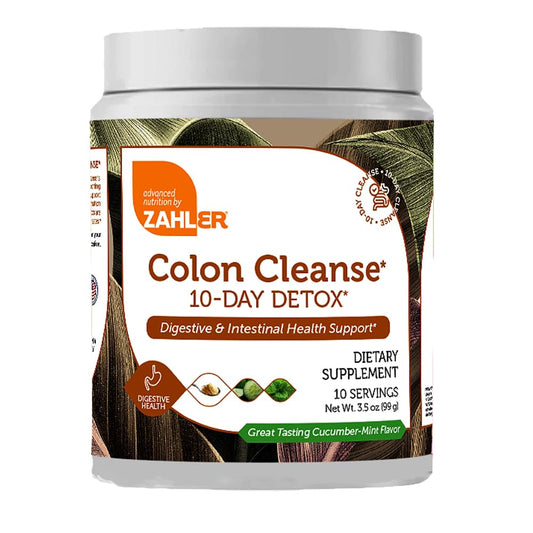 Zahler Colon Cleanse, 10 Day Detox and Gut Health Support, Intestinal Cleanse Supplement - NutriGlobal