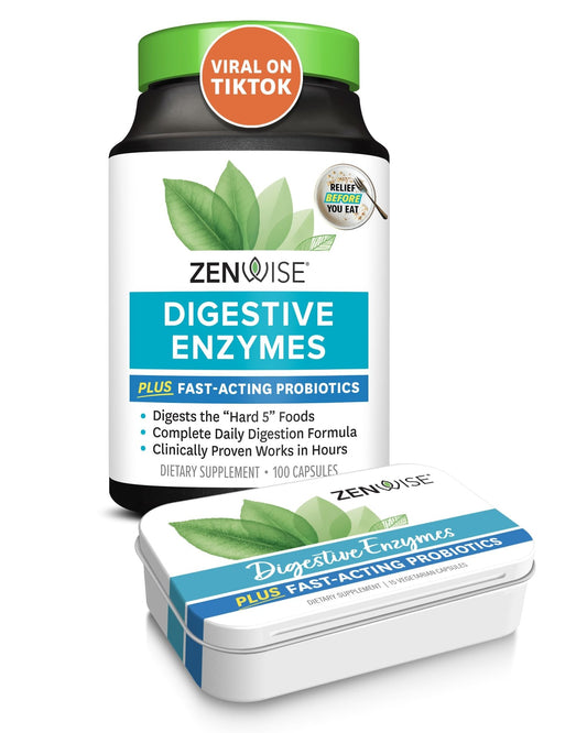 Zenwise Digestive Enzymes - Probiotic Multi Enzymes with Probiotics, 115 Ct - NutriGlobal