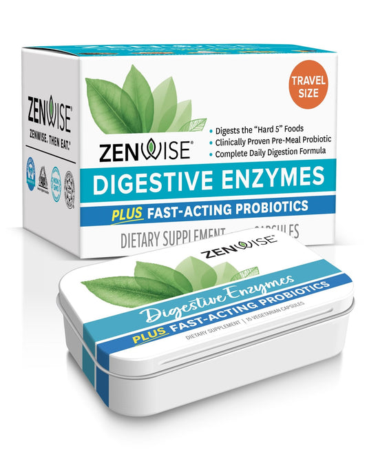 Zenwise Digestive Enzymes - Probiotic Multi Enzymes with Probiotics, 15 Ct - NutriGlobal