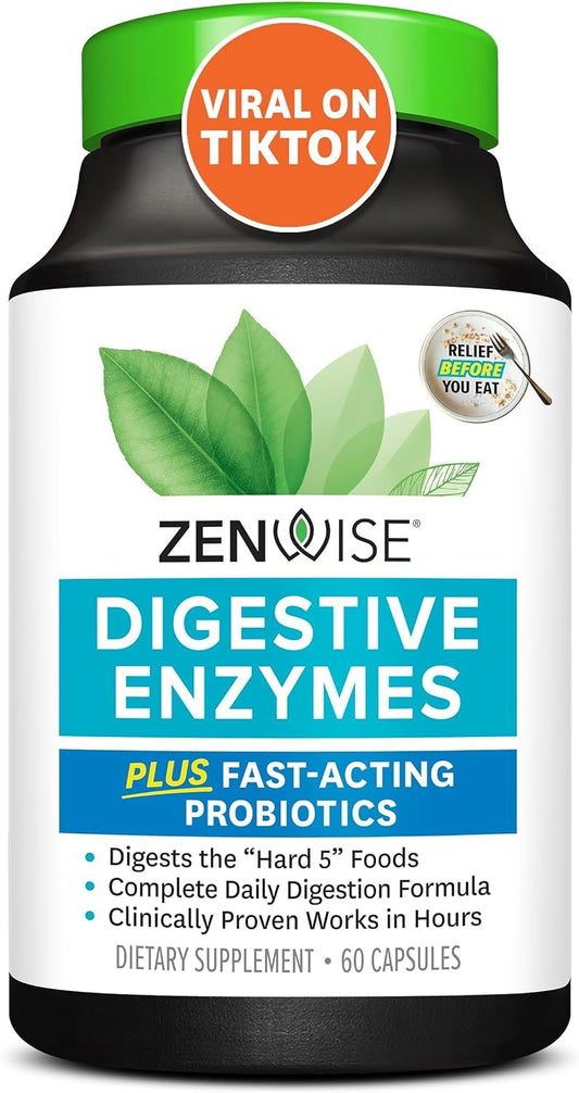 Zenwise Health Digestive Enzymes - Probiotic Multi Enzymes with Probiotics - NutriGlobal