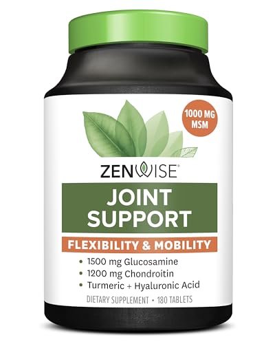 Zenwise Health Glucosamine Chondroitin MSM - Joint Support Supplement with Turmeric - NutriGlobal