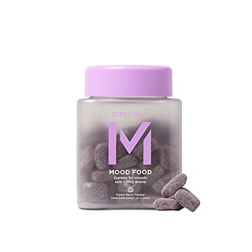 ZitSticka Mood Food: Gummy for Moody Skin + PMS Drama, Forest Berry Flavour - NutriGlobal