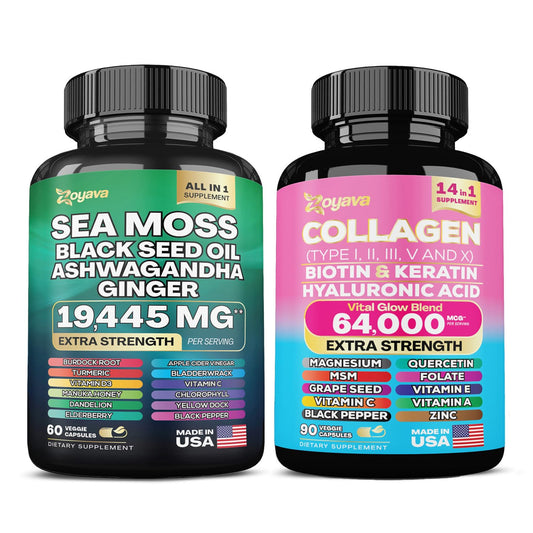 Zoyava Sea Moss 16-in-1 and Collagen 14-in-1 Bundle - NutriGlobal
