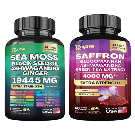 Zoyava Sea Moss 16-in-1 and Saffron 6-in-1 Bundle - NutriGlobal