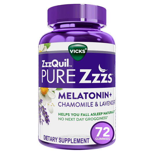ZzzQuil PURE Zzzs Melatonin Sleep Aid Gummies, Helps You Fall Asleep - NutriGlobal